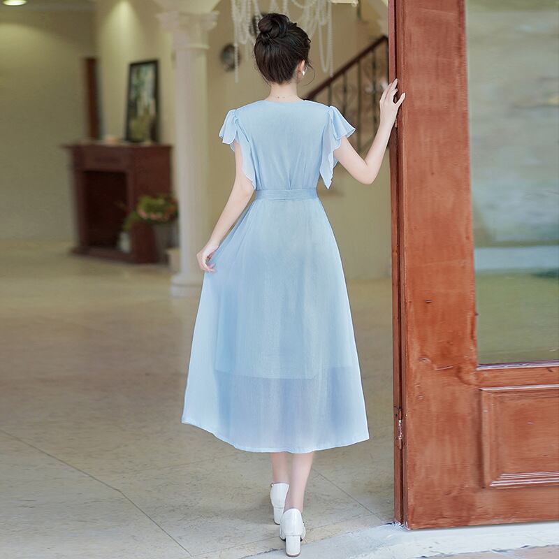 【dress】フレンチスリーブワンピース G21528