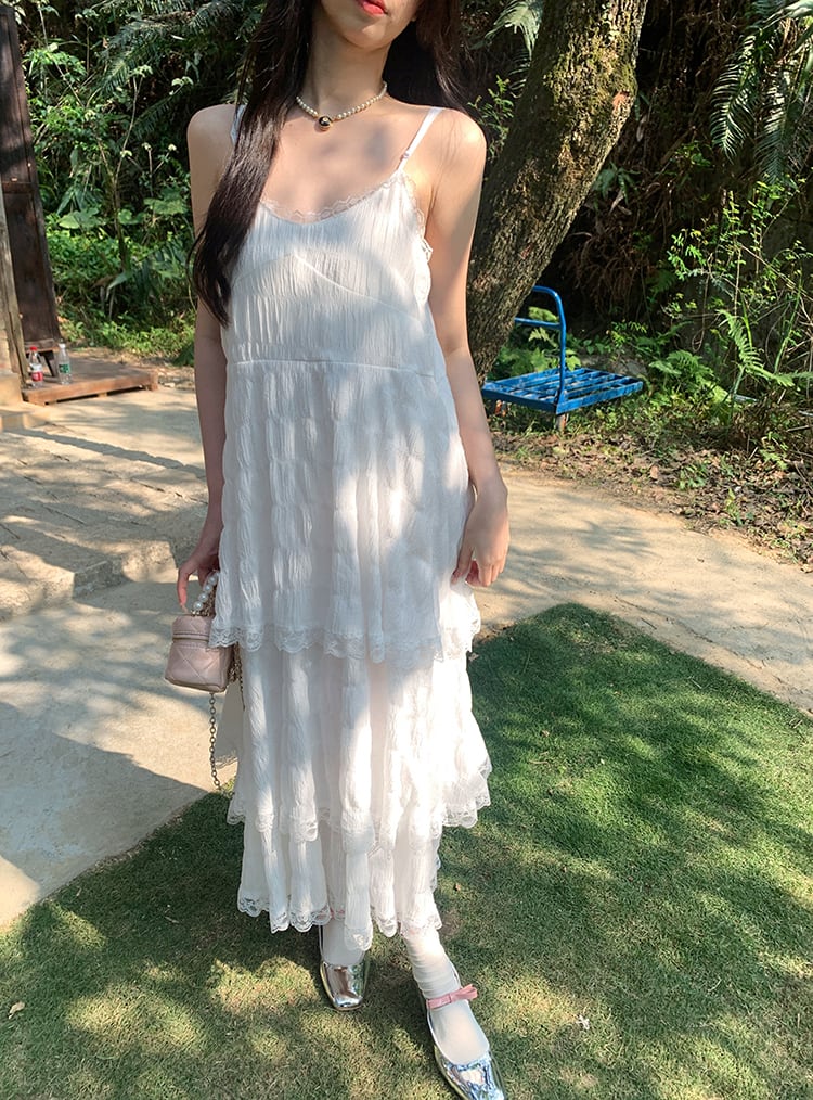 【dress】Vネックロングワンピース G20465