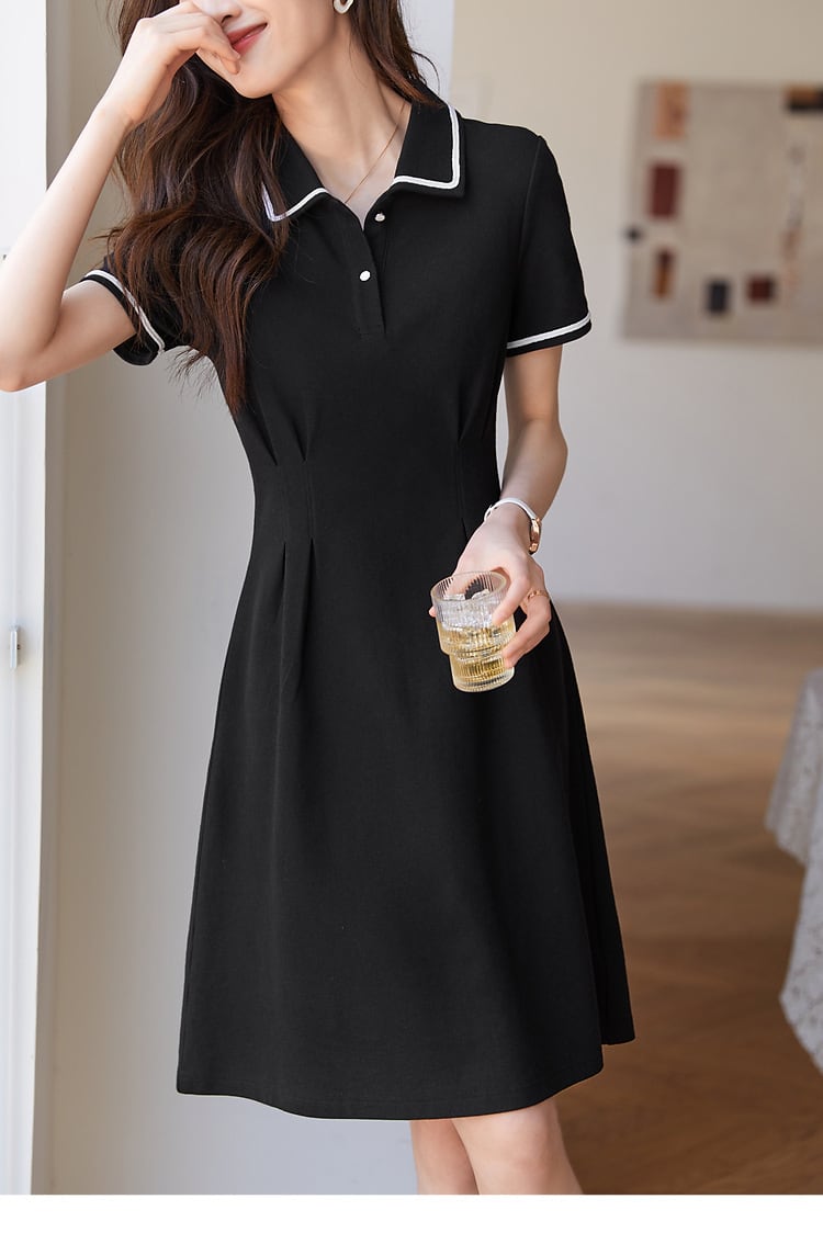 【dress】POLOネックワンピース G21543