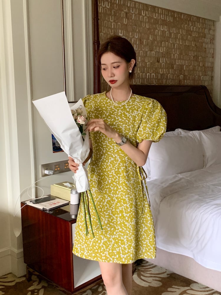 【dress】花柄ワンピース　M24870