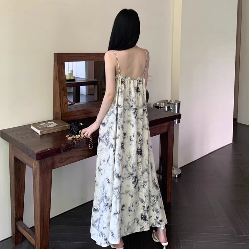 【dress】花柄キャミワンピース Q8319