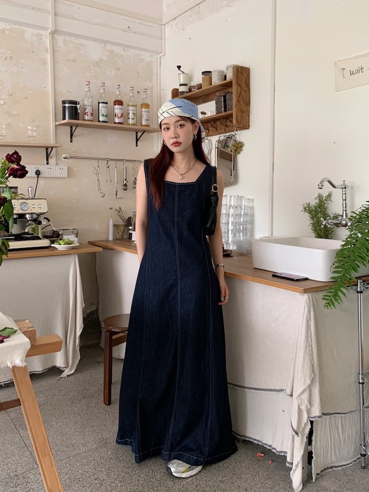 【dress】デニムワンピース　M25033