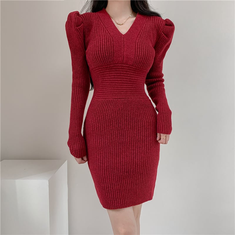 【dress】ニットワンピース　M25703