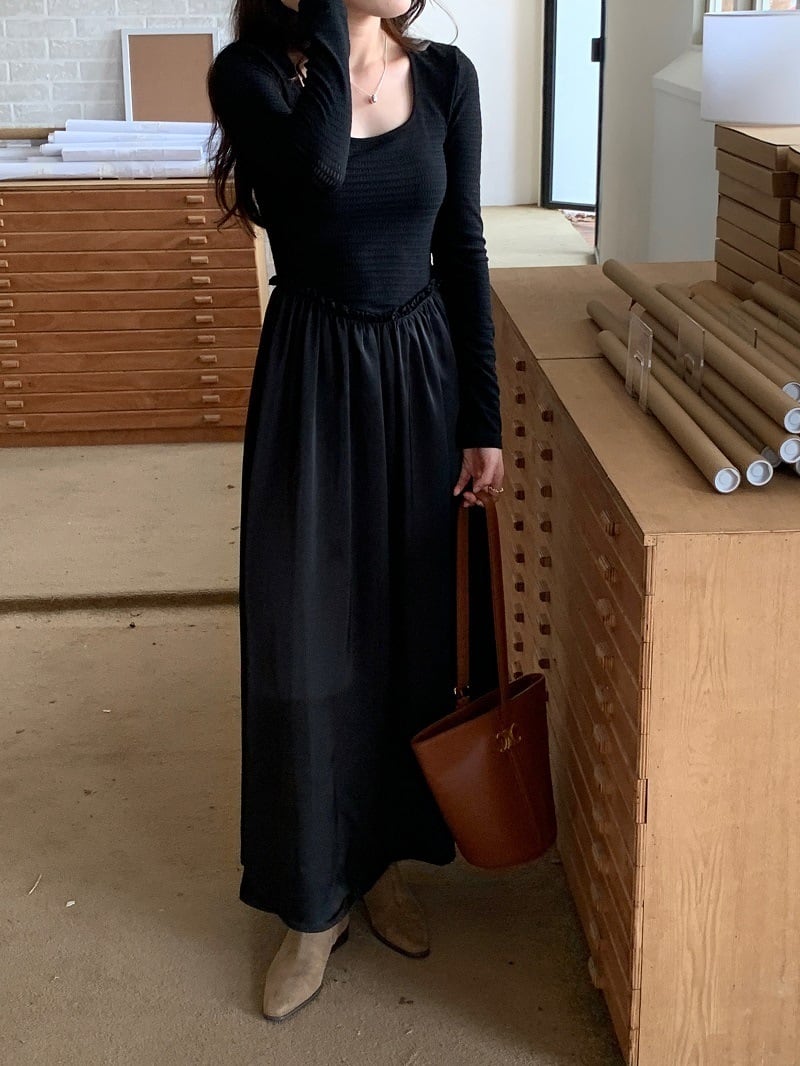 【dress】切り替えワンピース　M25711