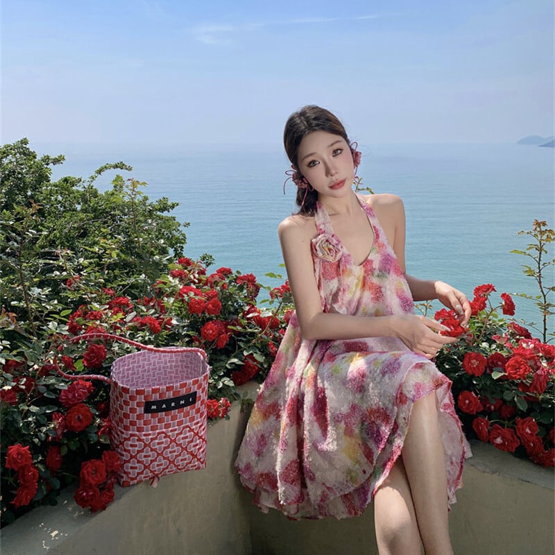 【dress】ホルターネックワンピース　M25002
