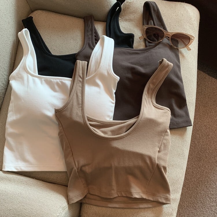 【tops】カップ付きキャミソール　M29525