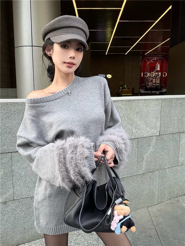 【dress】ファーニットワンピース　M28430