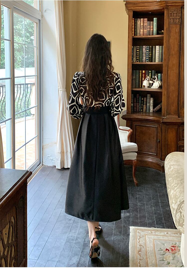【dress】OL、通勤切り替えシャツワンピース　M29614