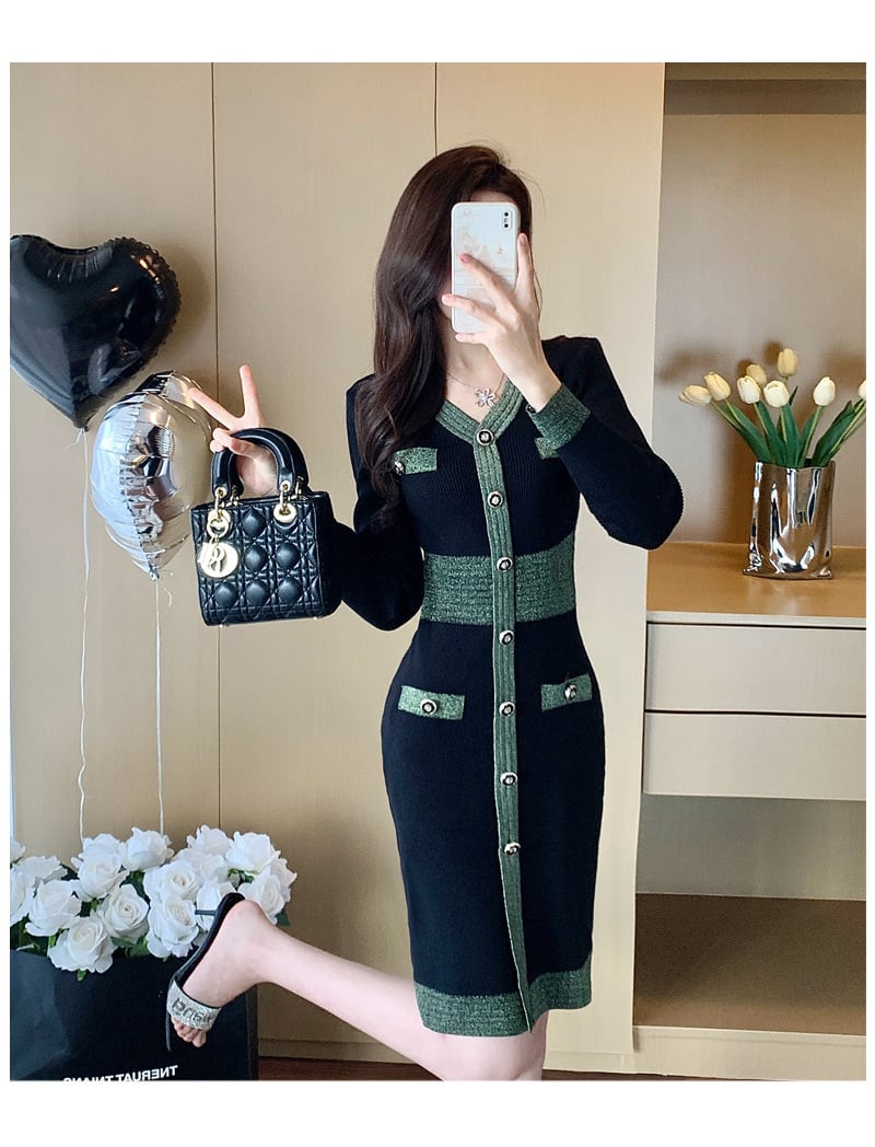 【dress】ニットワンピース　M28392
