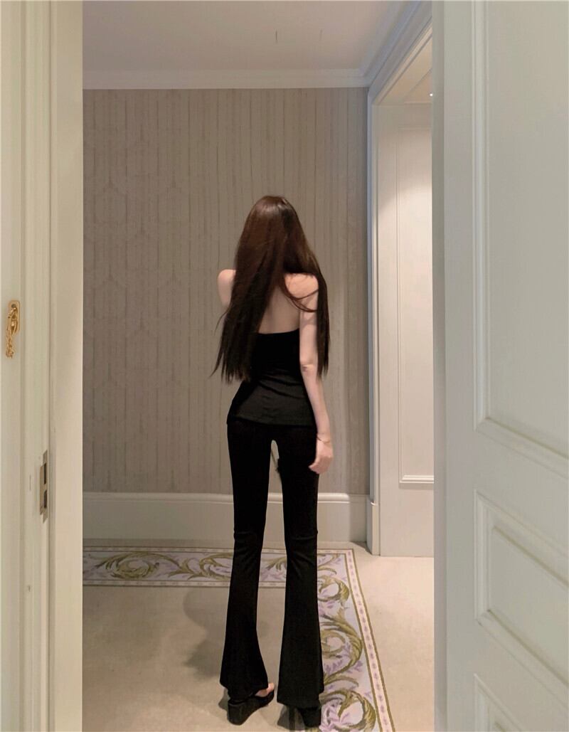 【set】スリットキャミソール+ラッパズボン２点セットG21282