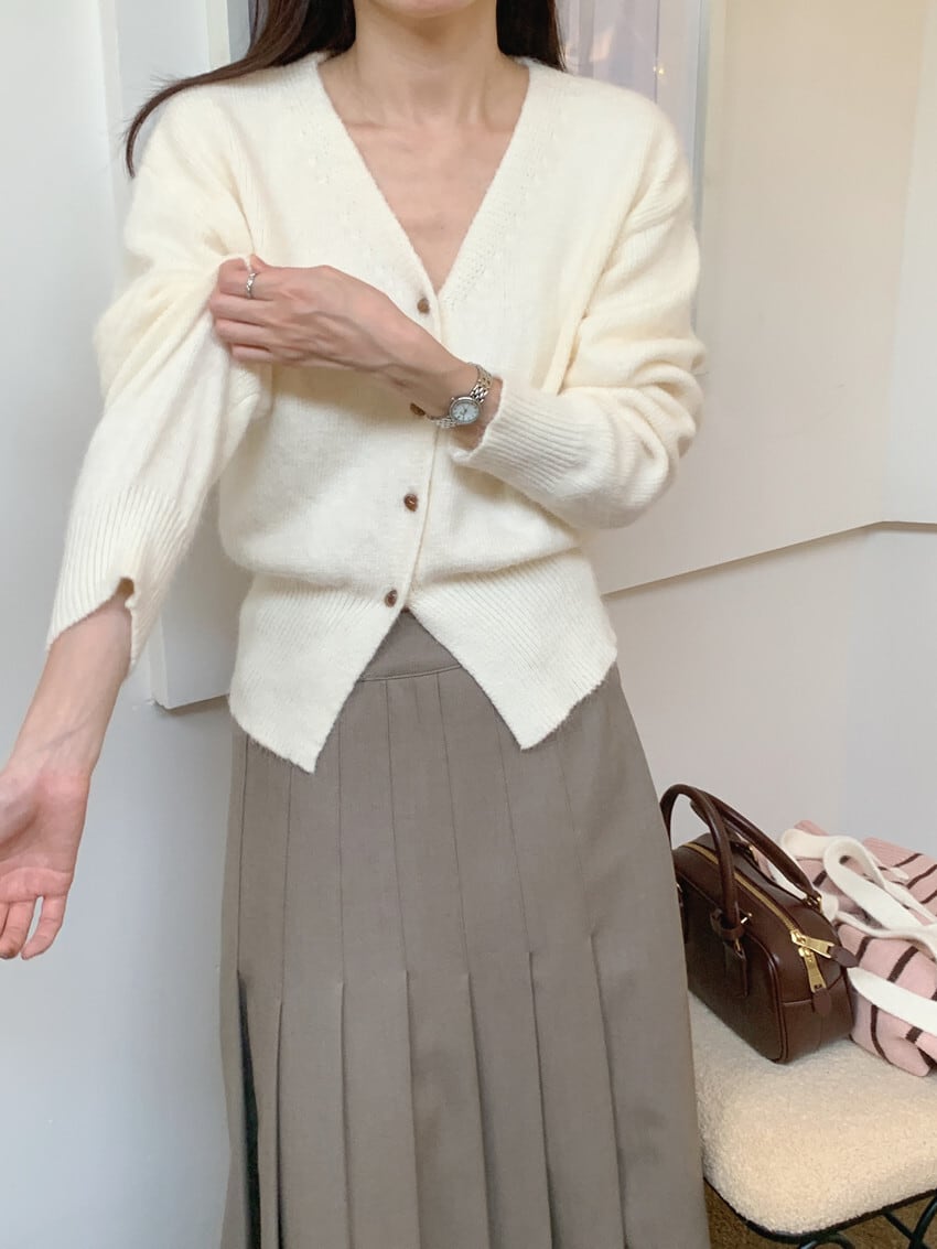 【outer】Vネックニットカーデ　M27492