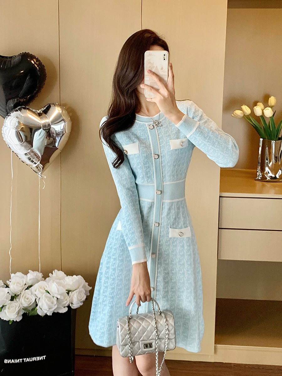 【dress】ニットワンピース　M28393