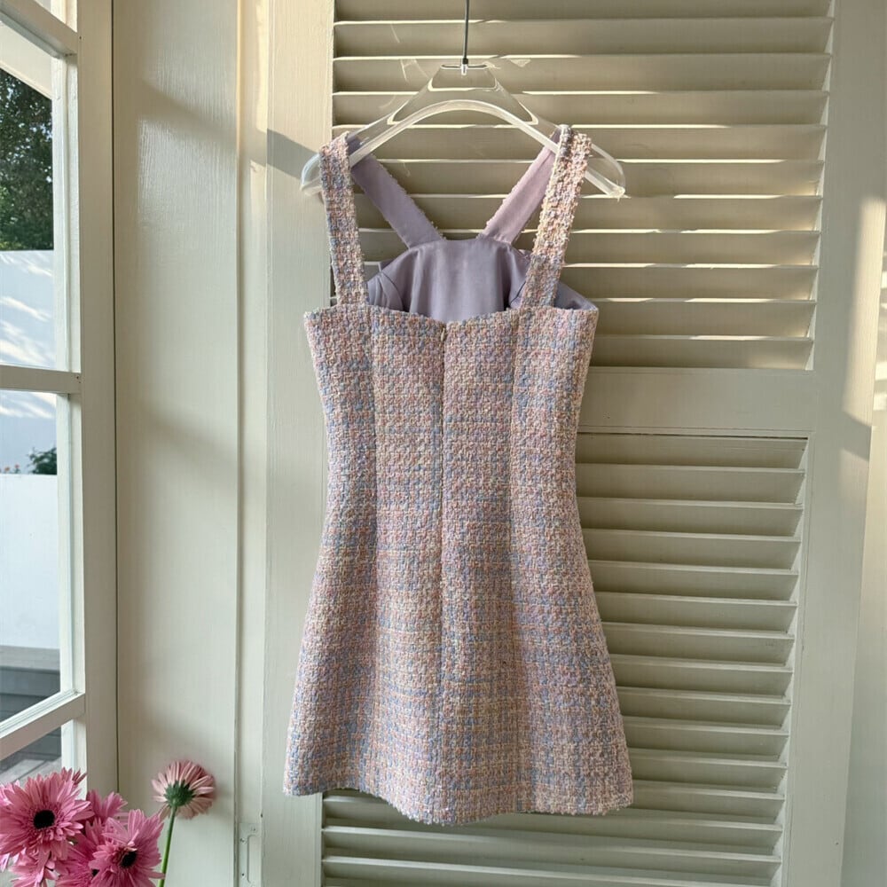 【dress】リボンツイードミニワンピース　N3550