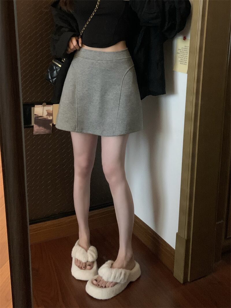 【bottoms】INS風AラインスカートG20183