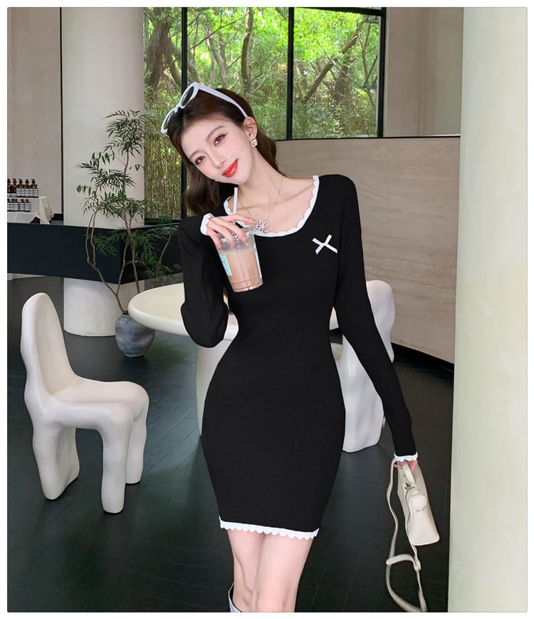 【dress】ニットワンピース　M25391