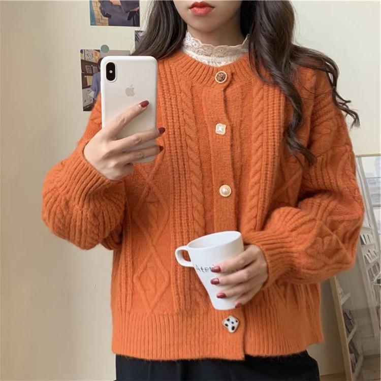 【outer】クルーネックニットカーデ　M27251