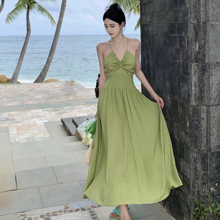 【dress】バックレスワンピース　M25097