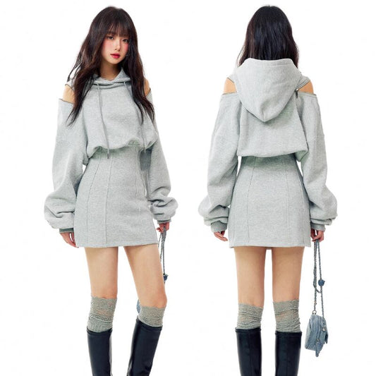 【dress】オフショルミニワンピース Q7338