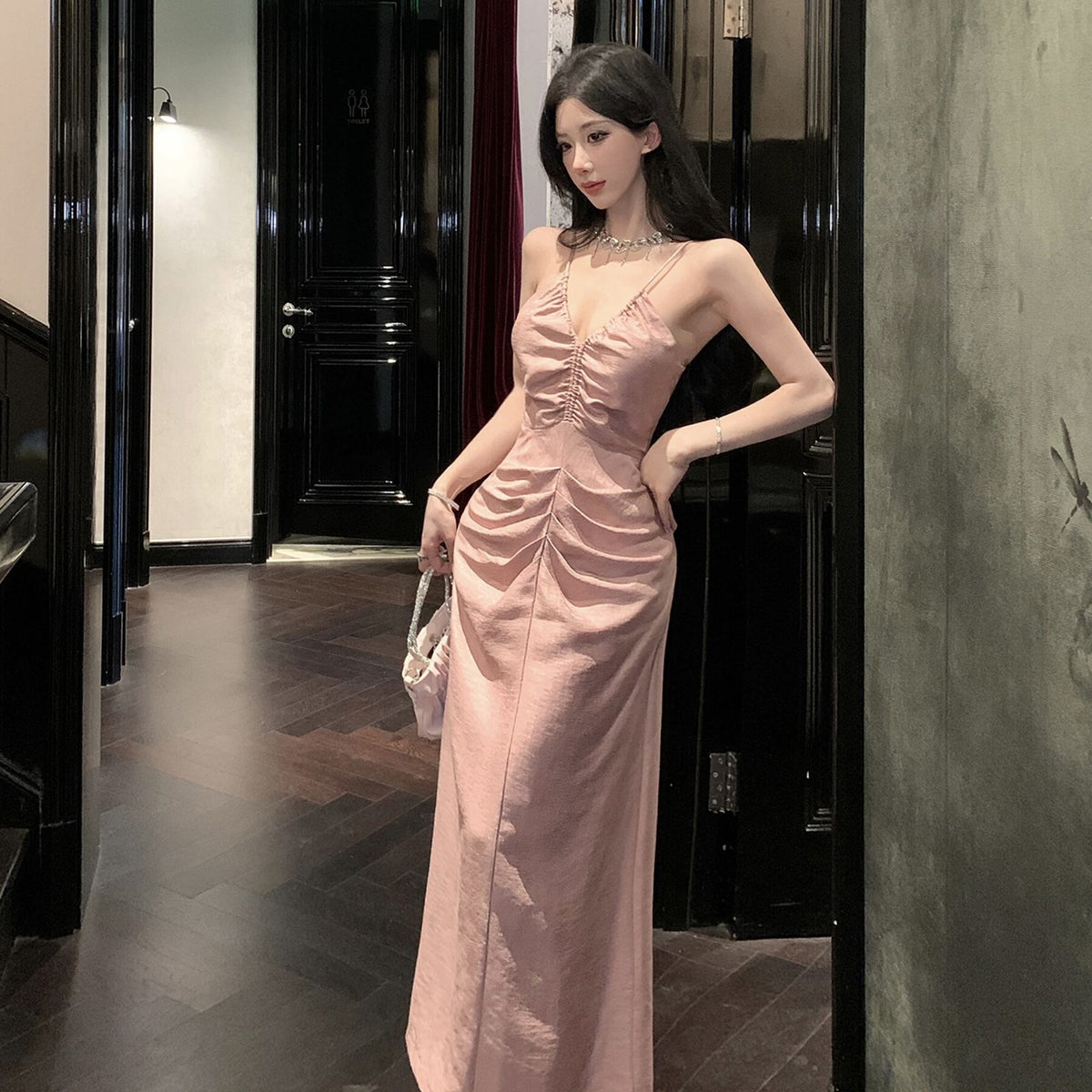 【dress】ホルターネックワンピース　M30004