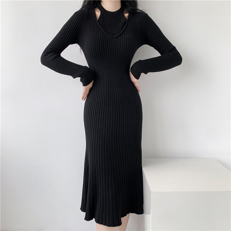 【dress】ニットワンピース　M18843