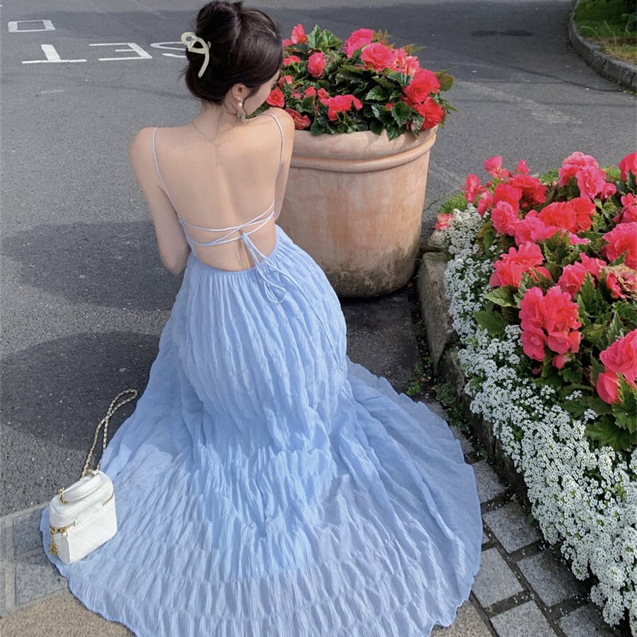 【dress】バックレスキャミワンピース　M25000