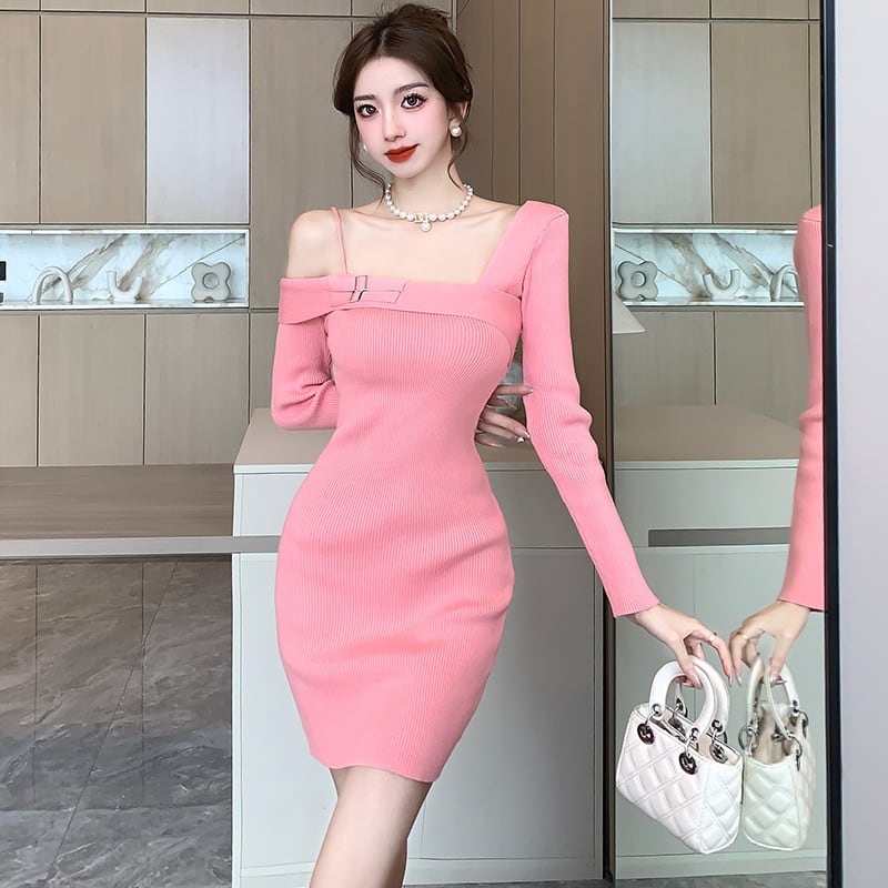 【dress】ニットワンピース　M19109