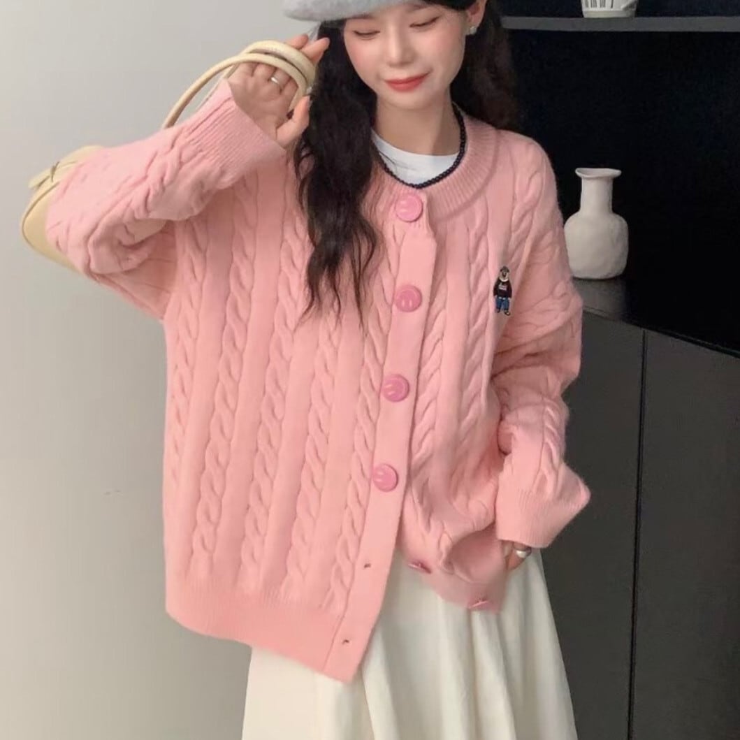 【outer】ニットカーデ　M26340