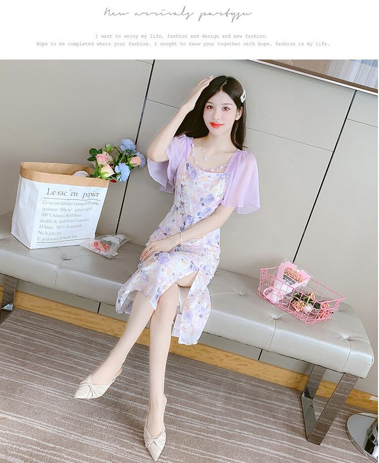 【dress】スクエアネック花柄ワンピース G20663