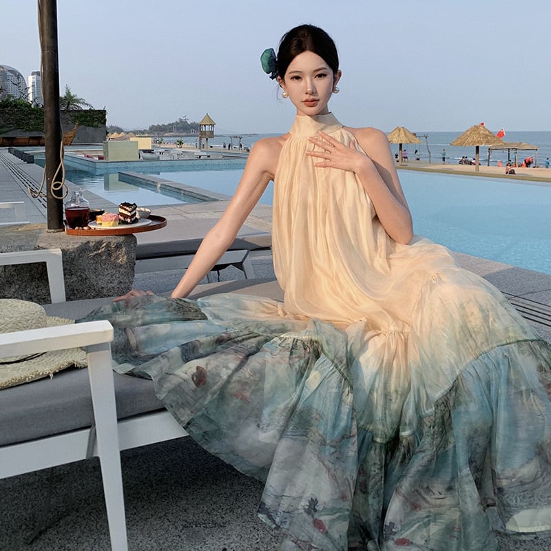 【dress】ホルターネックワンピース　M24714