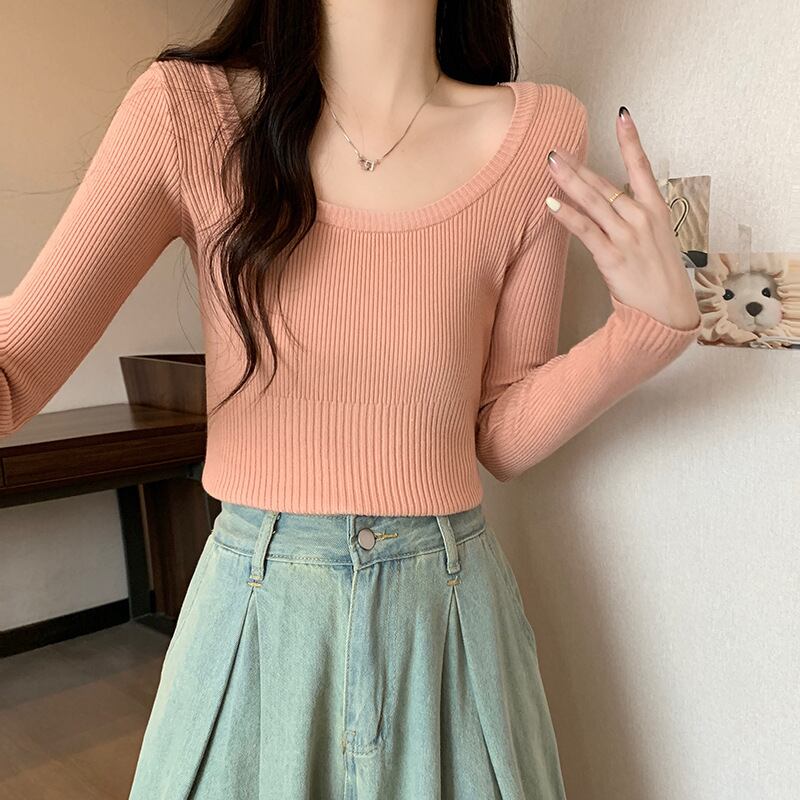 【tops】ニットトップス　M18835