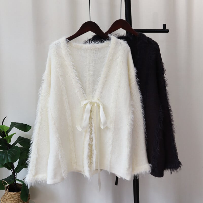 【outer】Vネックニットカーデ　M27034