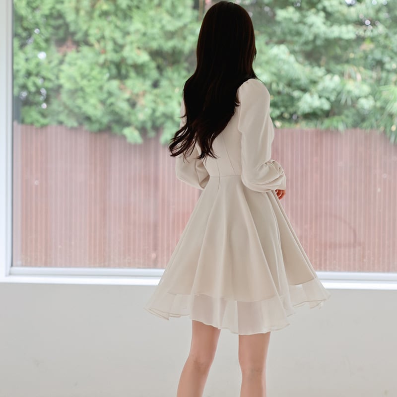 【dress】Ｖネックデートワンピース　M18772