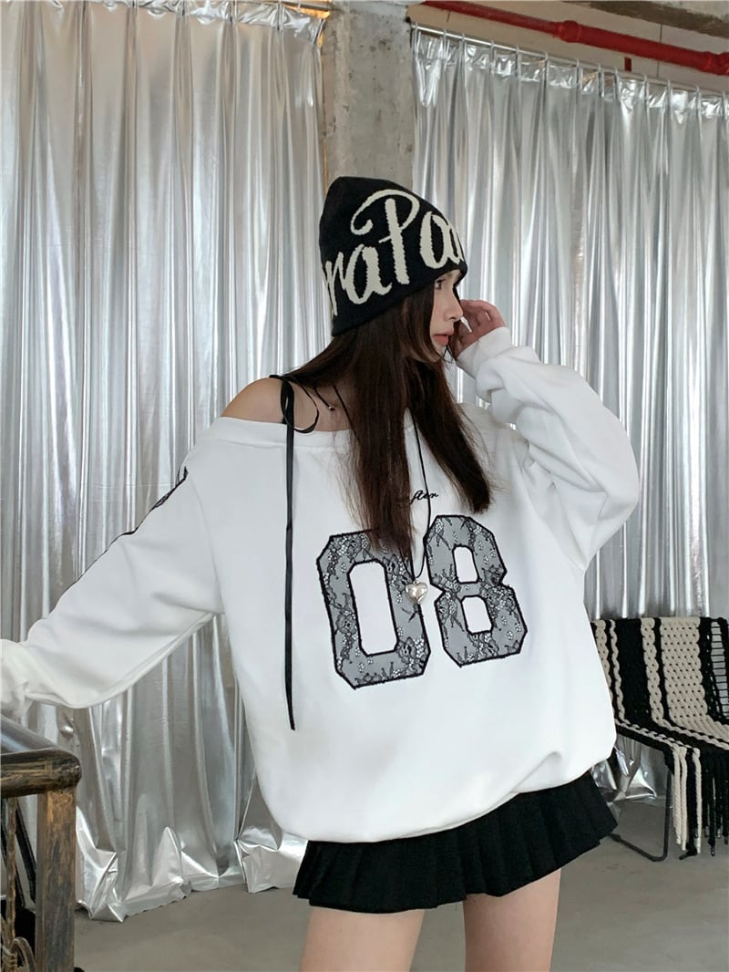 【tops】オフショルダープルオーバー　M26038