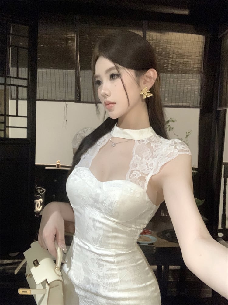 【dress】レースデートワンピース　M25005
