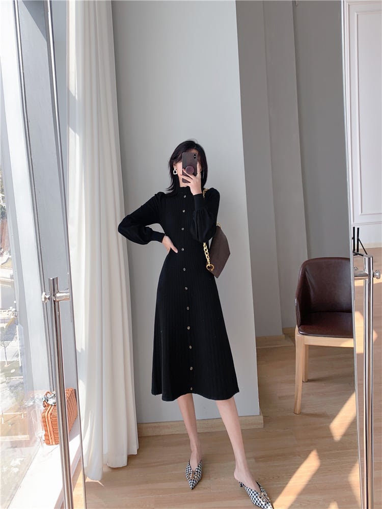 【dress】ニットワンピース　M25449