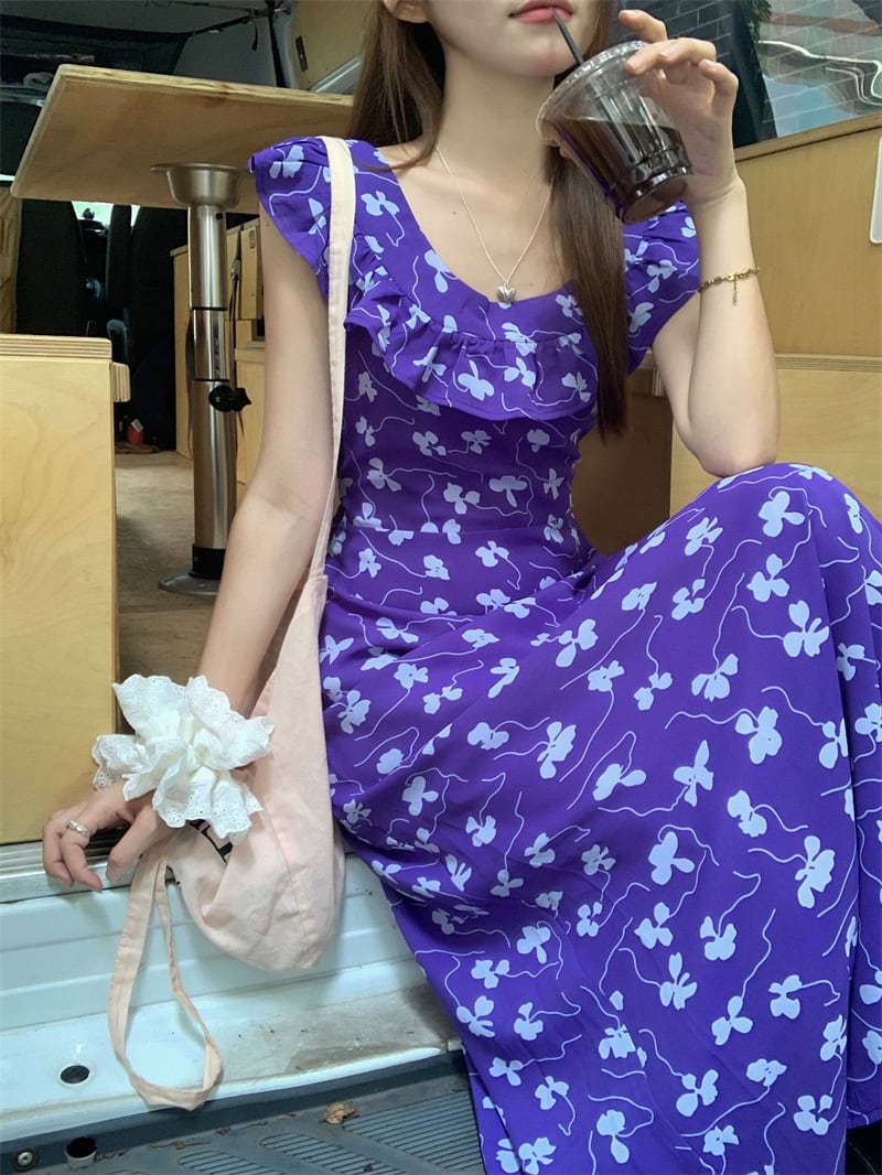 【dress】花柄ワンピース　M24838