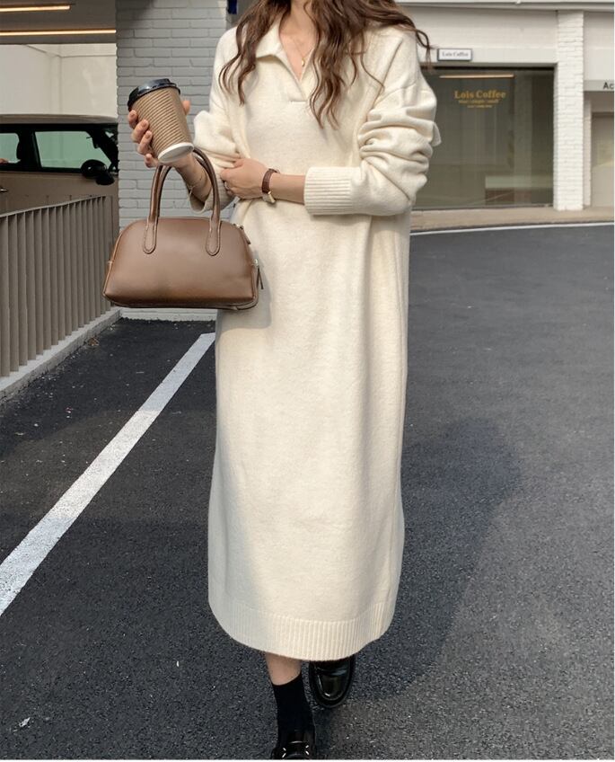 【dress】POLOネックワンピース　M19146