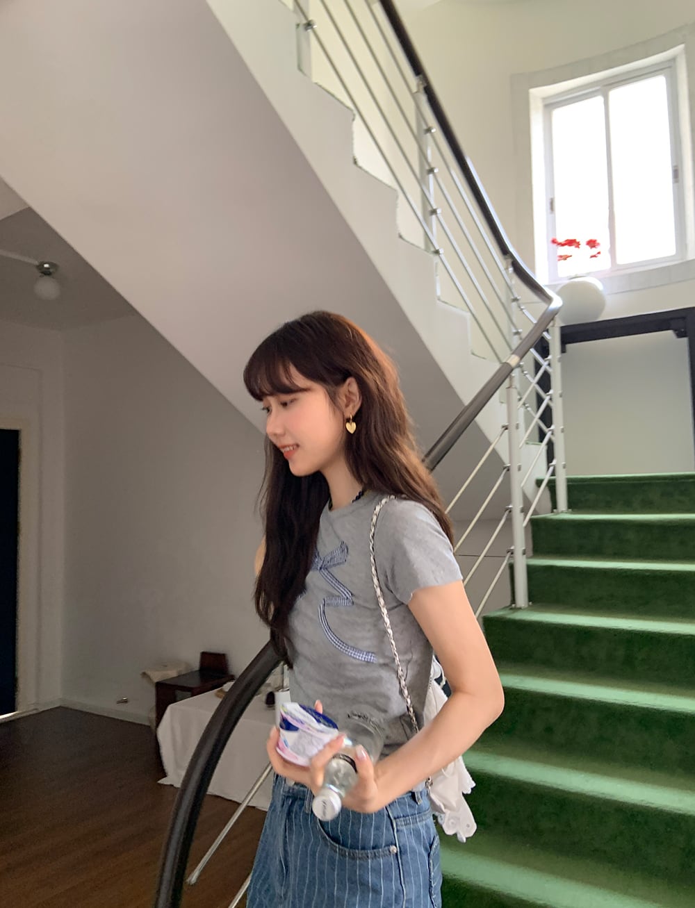 【tops】リボン付きTシャツ　M24988