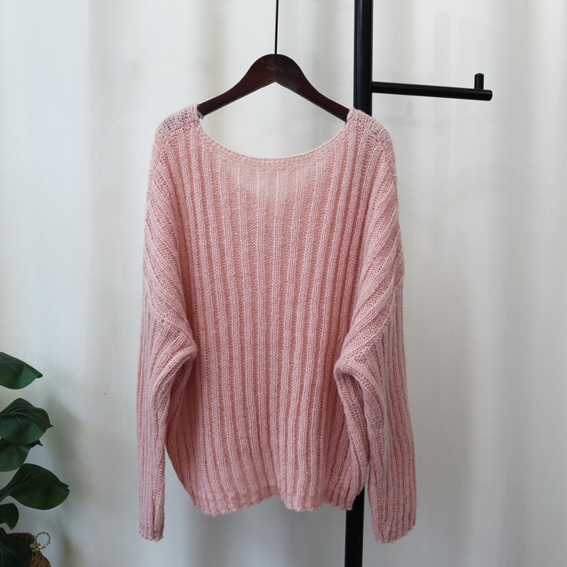 【tops】Vネックニットセーター　M26020