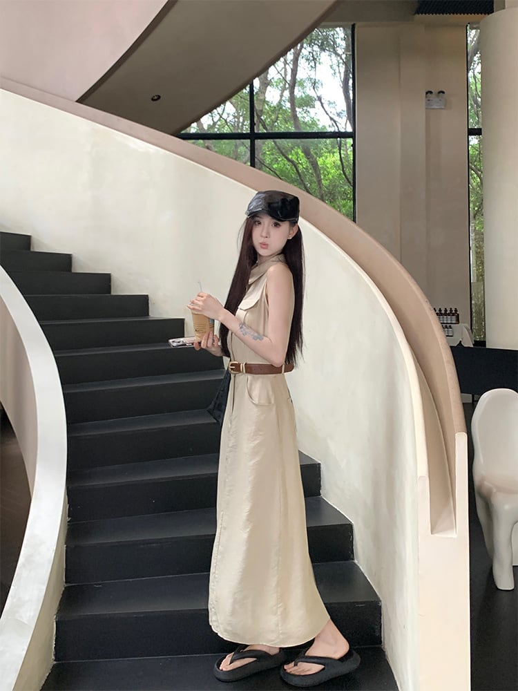 【dress】ノースリーブワンピース　M24825