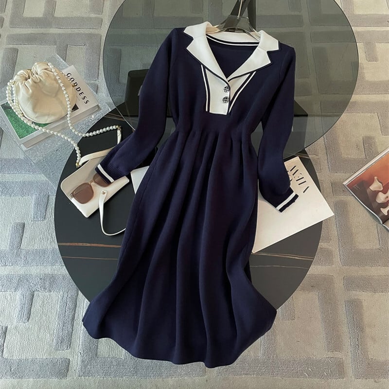 【dress】ニットワンピース　M25350