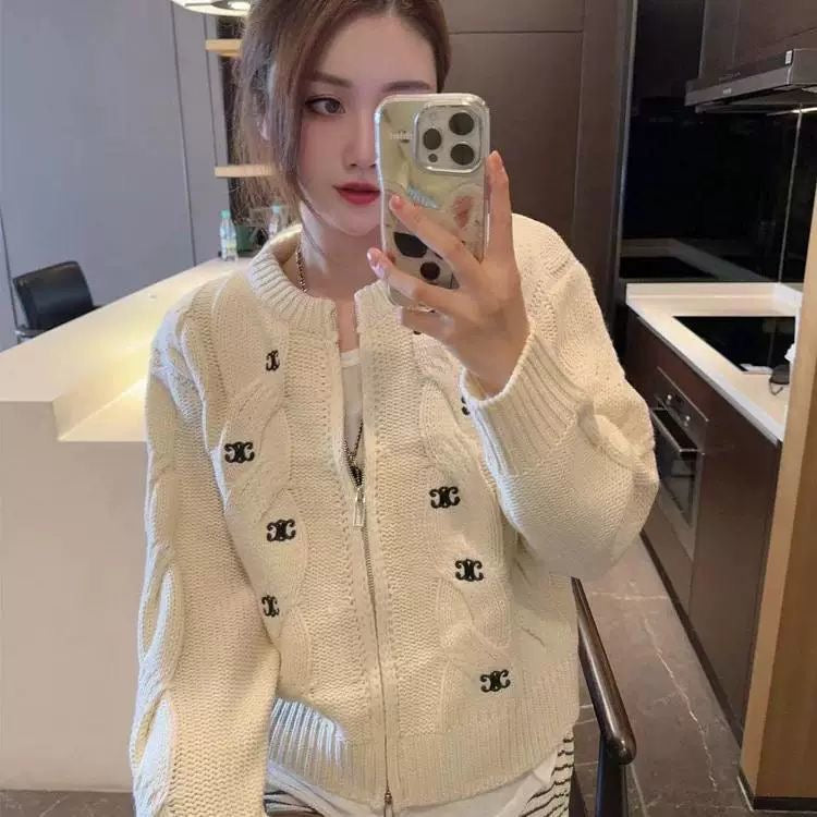 【outer】長袖ニットカーディガンF8341