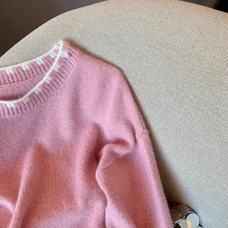 【tops】クルーネックニットセーター　M29315