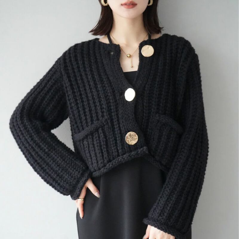 【outer】ニットカーデ　M27613