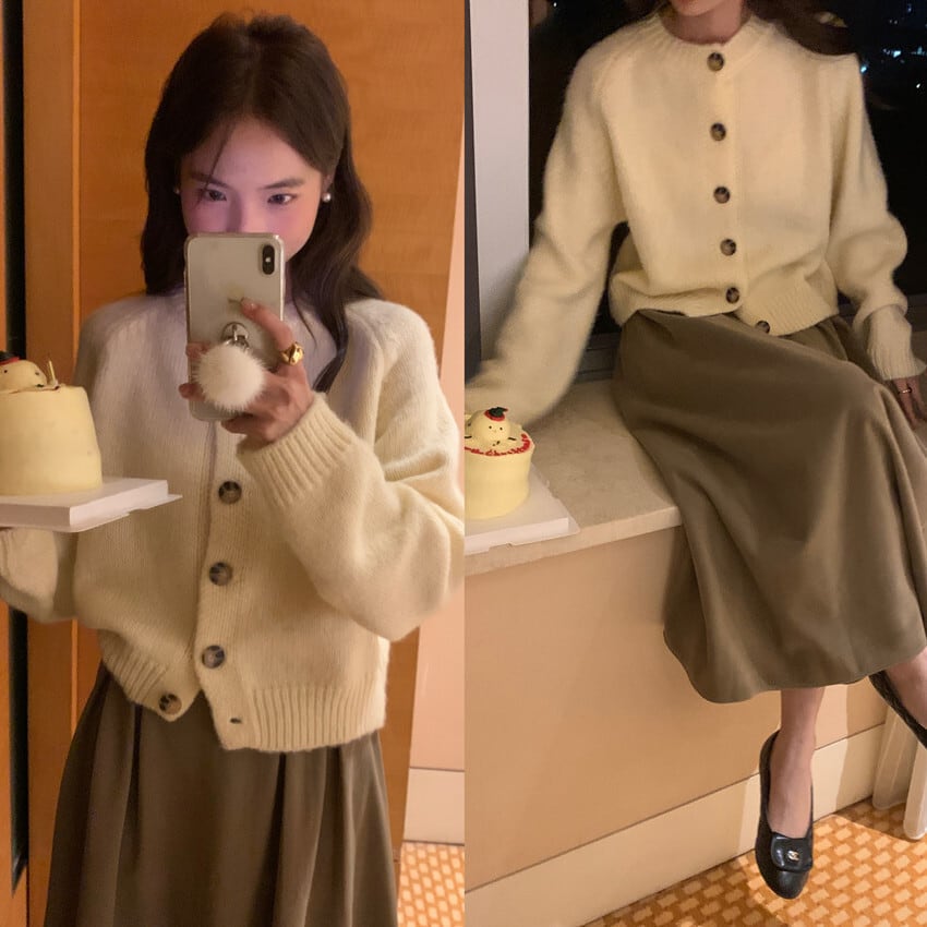 【outer】ニットカーデ　M28681