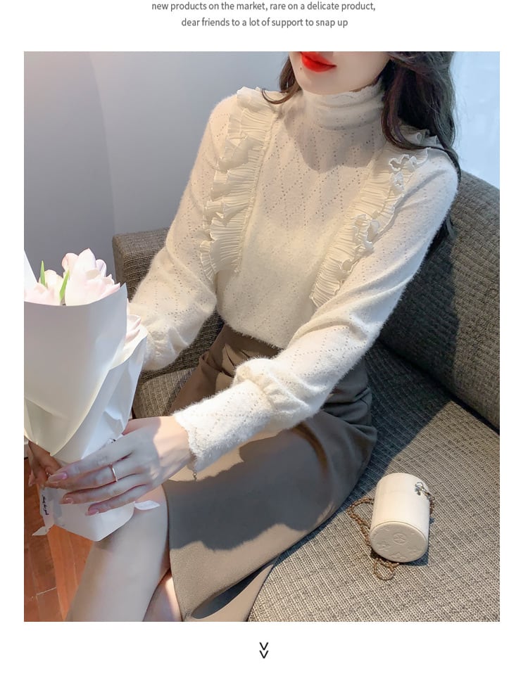 【tops】レースシャツトップス　M28658