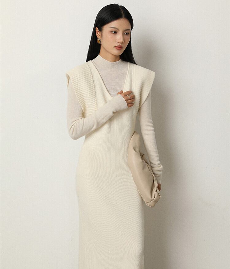 【dress】ノースリーブニットワンピース　N2809