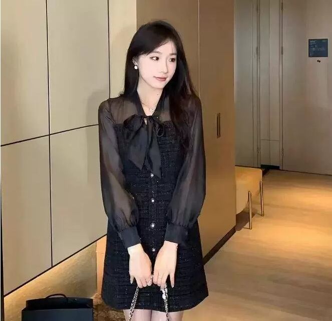 【dress】高級感リボンワンピース G19495