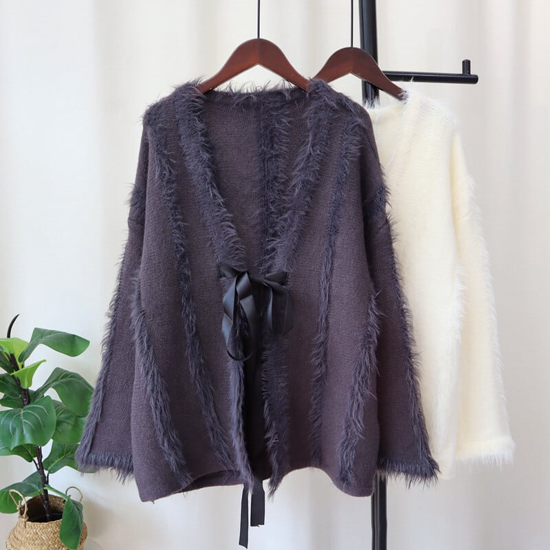 【outer】Vネックニットカーデ　M27034