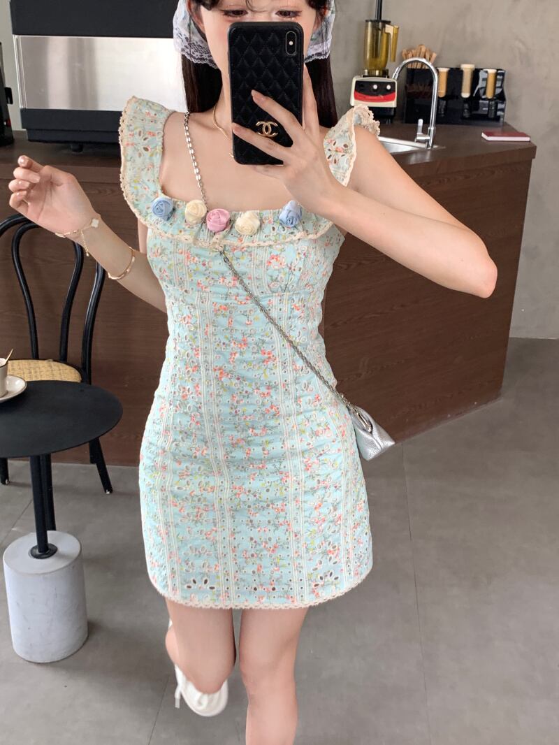 【dress】タイト花柄キャミワンピース G20933
